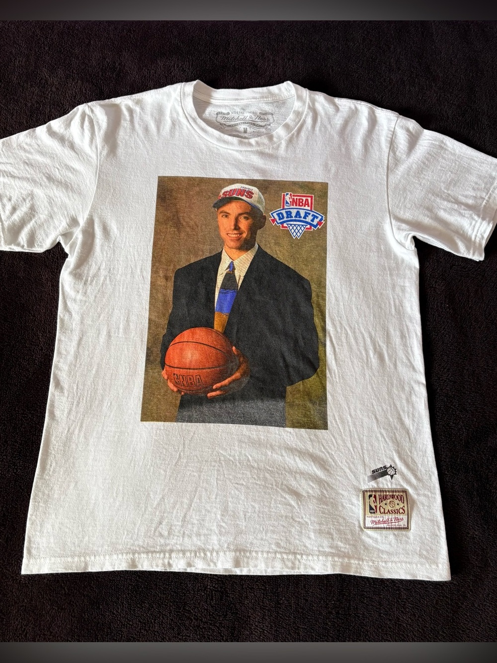 Phoenix Suns x Mitchell & Ness x Steve Nash #13 graphic 1996 Draft white tee med